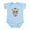 Sky Blue, variant on CafePress - Sugar Skull Infant Bodysuit - Baby Light Bodysuit, Size Newborn - 24 Months
