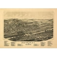 thumbnail image 2 of Burleigh 32x24 Gold Ornate Wood Framed with Double Matting Museum Art Print Titled - Fort Plain Nelliston New York - Burleigh 1891, 2 of 4