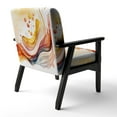 thumbnail image 5 of Designart "Warm Minimalist Waves " Upholstered Modern & Contemporary Accent Chair and Modern & Contemporary Arm Chair - Multiple Color & Pattern, 5 of 7