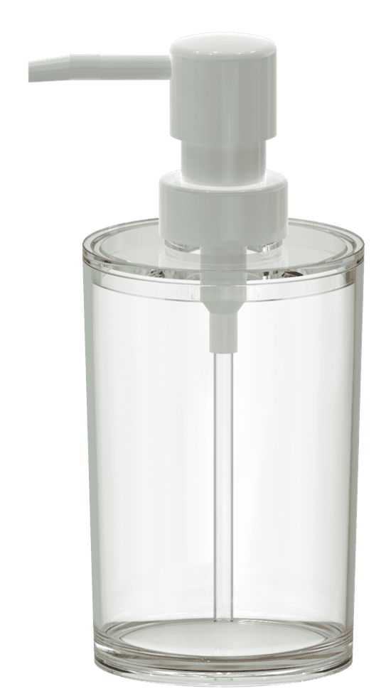 Mainstays Clear Plastic Liquid Soap Pump Dispenser, 10oz Capacity