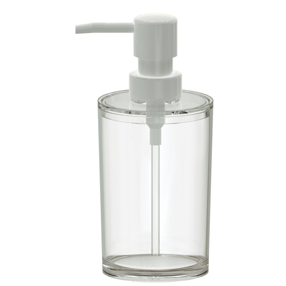Mainstays Clear Plastic Liquid Soap Pump Dispenser, 10oz Capacity