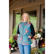 The Pioneer Woman Reversible Faux Sherpa Puffer Vest, Women's