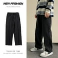 thumbnail image 6 of 2024 New Streetwear Baggy Jeans Men Korean Fashion Loose Straight Wide Leg Pants Male Brand Clothing Black Light Blue, 6 of 6