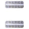thumbnail image 1 of Shengyu 1 Bag Glass Crystal Eye-catching Easy to Paste Nail Rhinestones DIY Handcraft Different Styles Sweet Gift for Mobile Phone Type 1 310 White AB 2PCS, 1 of 6