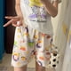 thumbnail image 5 of Pantalones para caminar. Pantalones de pijama de dibujos animados para mujer, pantalones cortos holgados de verano para estar en casa, pantalones de verano para usar., 5 of 6