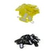 thumbnail image 1 of Etiquetas de plástico para llaves Anillos de metal ID Etiqueta de nombre Etiquetas de coche Llavero Identificadores de llaves con anillos Negro+Amarillo Macarena Llaveros Etiquetas, 1 of 8