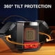thumbnail image 4 of 3D Dynamic Flames Heater with Thermostat 1500W Portable Space Heater with Ambient Lighting, 4 of 5