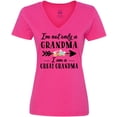 thumbnail image 3 of Inktastic I'm Not Only a Grandma I'm a Great Grandma with Flowers Women's V-Neck T-Shirt, 3 of 5