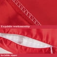 thumbnail image 3 of Zippered Satin Body Pillow Pillowcase, Silky Slip Cooling Body Pillow Cover, Long Side Hidden Zipper, 20 x 54 Inches, Red, 3 of 5