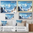 thumbnail image 4 of Designart "Solitude in Winter Mountains Hiking and Skiing" Sports Framed Wall Art Decor - Modern White Hiking Entryway Framed Wall Art, 4 of 6