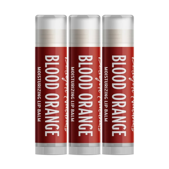 Delight Naturals Blood Orange Lip Balm - 3 Pack