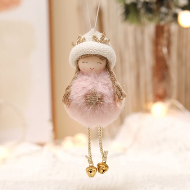 Xihbxyly Vestido de Gasa de Encaje, Colgante de Ángel Princesa, Exquisita Artesanía de Madera, Decoración Estética para El Hogar, Decoración para Fiestas de Cumpleaños, Exhibición de Mesa Festiva, Ta