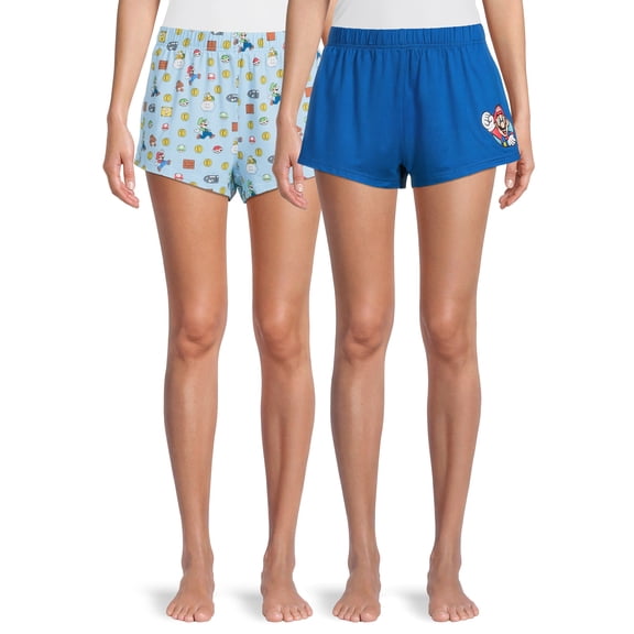 Nintendo Super Mario Women's Boxer Shorts, 2-Pack