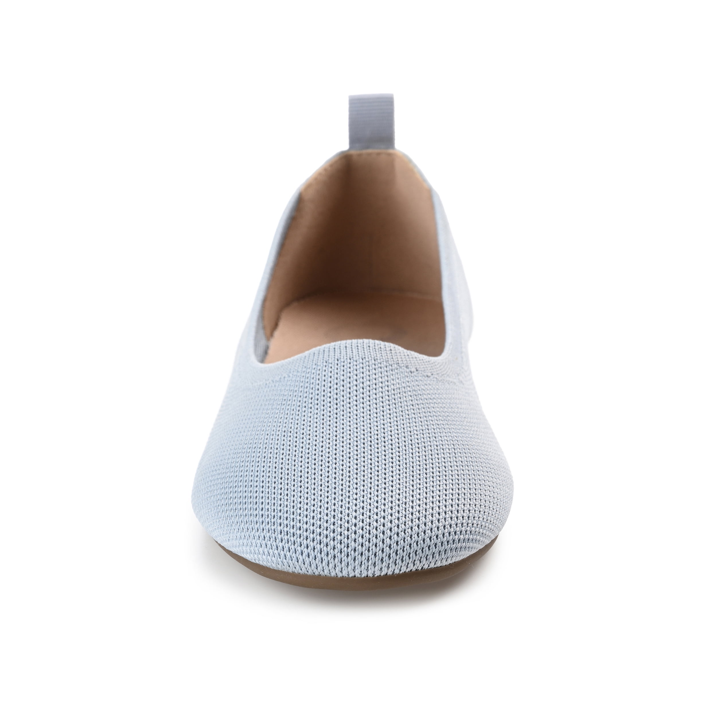 Journee Womens Jersie Knit Foldable Round Toe Slip On Dress Flats, Widths Available