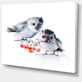 thumbnail image 2 of Oiseaux sur Branche avec Baies Rouges - Impression sur Toile, 2 of 4