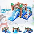 thumbnail image 3 of OLAKIDS Inflatable Bounce House , Snowman Theme Kids Jumping Castle with Slide Ball Pit Basketball Rim, Indoor Outdoor Inflatable Obstacle Course with 680W Blower Carry Bag Repair Patches, 3 of 11