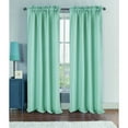 thumbnail image 2 of Collins Jacquard Heathered 54 x 90 in. Rod Pocket Single Curtain Panel, Red, 2 of 5