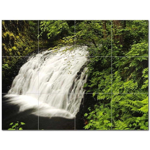 Waterfalls Picture Ceramic Tile Mural Kitchen Backsplash Bathroom Shower 406248-XL43