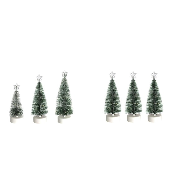 Mini árbol de escritorio,Mini decoraciones para árboles de Navidad decoración del hogar,Adornos de mesa de pino en miniatura de escritorio,Adornos de árboles de mesa de plástico para BLESIY Mini árbol de escritorio