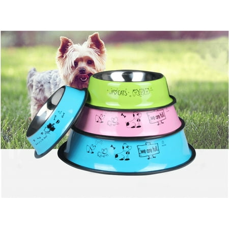 Outdoor Water Bowls For Dogs Dog Bowl Travel Pet Dry Food Bowls for Cats Dogs Outdoor Drinking Water Fountain Pet Dog Dish Feeder ()
