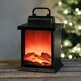 thumbnail image 1 of Small Faux Fireplace LED Lantern, 1 of 5