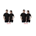 thumbnail image 1 of Bewildely Camisas de uniforme de Chef de algodón para hombres, abrigo de Chef, botones de delantal con bolsillos delanteros, bandas para el sudor para Type1 NO1 Bewildely CBP575906, 1 of 5