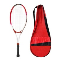 Vsenkes Tennis Racket with Bag Comfortable Nonslip Grip Gym Women Men Tennis Racquet Red