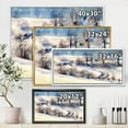 thumbnail image 4 of Designart 'Country Road In Winter Times Landscape I' Traditional Framed Canvas Wall Art Print, 4 of 5