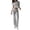 Gray, variant on Iaqnaocc Womens Lounge Set Two Piece Sets for Women Casual Slim Y2k Short Sleeve Tops Flare Leggings Classic Fashion Summer Matching Set Tracksuit Navy XL