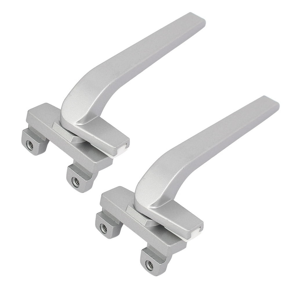 Zinc Alloy Right Hand L Shaped Window Casement Locking Handles Silver