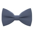 thumbnail image 1 of Babies Classic Pre-Tied Bow Tie Formal Solid Tuxedo, by Bow Tie House (Small, Slate Gray), 1 of 5