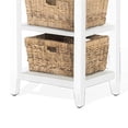 thumbnail image 4 of Livy Storage Rack End Table with 3 Natural Brown Rattan Baskets, White, 4 of 5