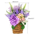 thumbnail image 3 of Colgante De Puerta Corona de flores artificiales moradas para colgar en la puerta (1 pieza) Rkxzt, 3 of 9