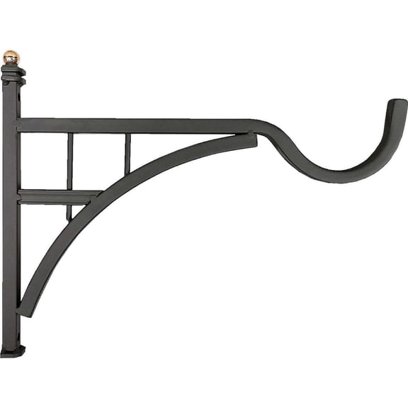 Panacea 12 In. Black Steel Modern Farmhouse Bracket 86171