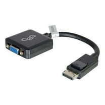 C2G 8in DisplayPort to VGA Adapter Converter - VGA Adapter - M/F Black - DisplayPort cable - 8 in