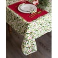 thumbnail image 6 of Boughs of Holly Collection Decorative Holiday Dining Table & Kitchen Décor, Tablecloth, 70" Round, Christmas Greenery, 6 of 8