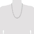 thumbnail image 5 of Auriga Fine Jewelry 925 Sterling Silver 6.75 mm Figaro Chain Necklace for Men 24", 5 of 7