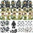 thumbnail image 2 of Figuras de comando fantasma de SWAT de la ciudad, bloques de construcción de fuerzas especiales, soldados del ejército modernos, policía, armas militares, juguetes para niños, 2 of 5