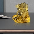 thumbnail image 6 of Colcolo Chinese Dragon Statue Art Crystal Dragons Family Figurine for Home Decor Car Gold, 6 of 8