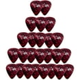 thumbnail image 2 of D'Luca Celluloid Standard Guitar Picks Red Pearl 0.50 mm Light 25 Pack, 2 of 4
