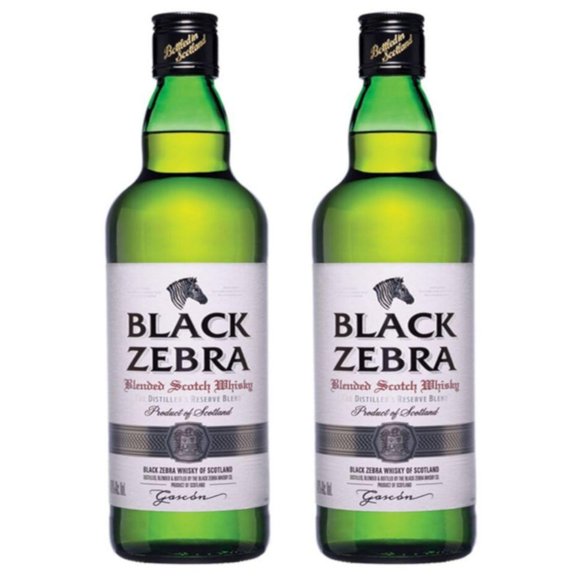 Pack de 2 Whisky Black Zebra 1.5 L