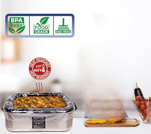Electric Roaster Liners 34x18 Inch, 20 Pack Disposable Roaster Liners Fits 16-22 Qt Roasters, Heat-Resistant Roasting Oven Cooking Bags for Easy Cleanup