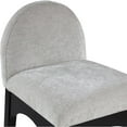 thumbnail image 4 of Meridian Furniture Waldorf Grey Chenille Fabric Stool, 4 of 8