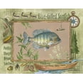 thumbnail image 2 of Phillips, Anita 24x20 Gold Ornate Wood Framed with Double Matting Museum Art Print Titled - Blue-Gilled Sunfish, 2 of 4
