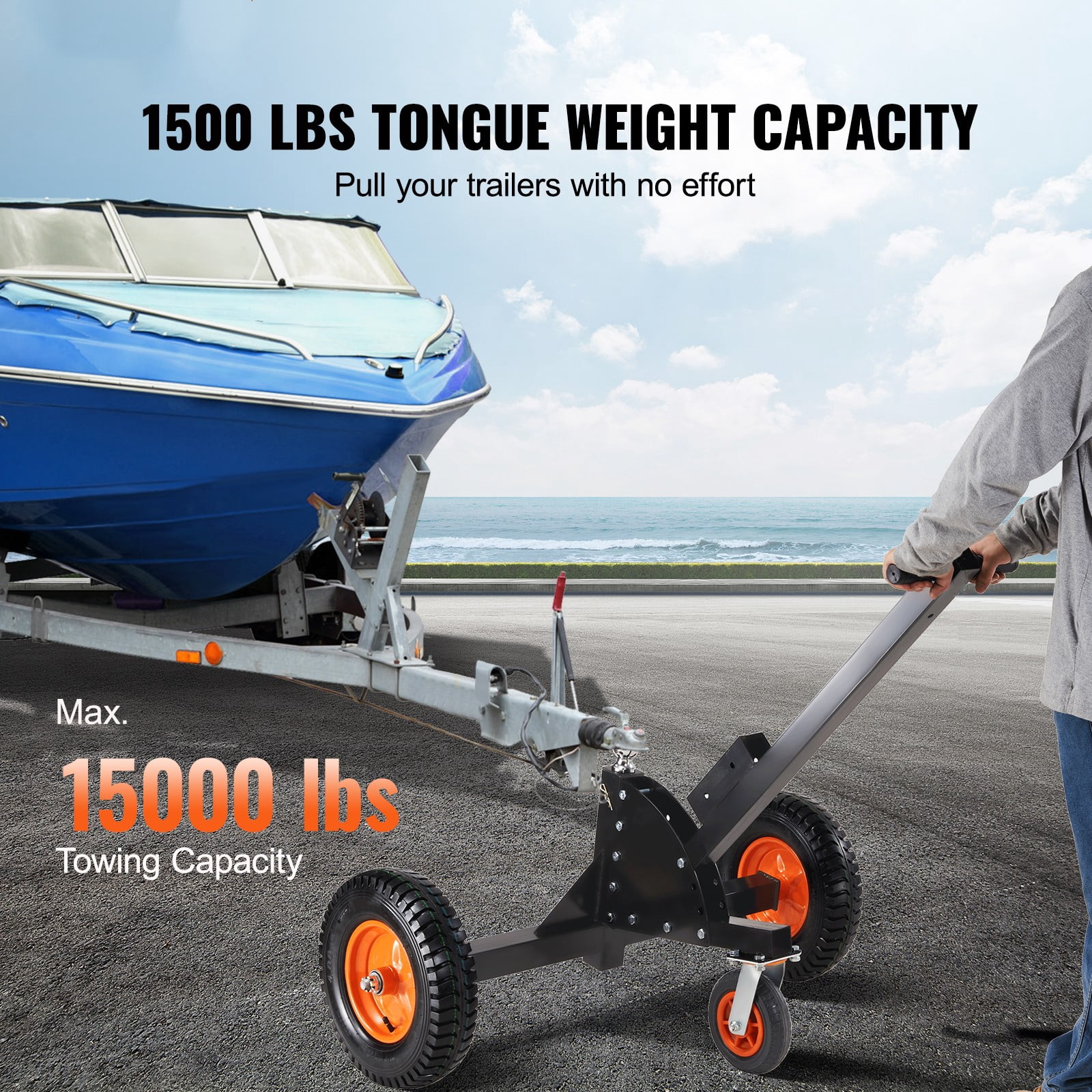 BENTISM, 1500 lbs UOM Max Weight Carbon Steel 50 in x 42.9 in x 32.9 in Dolly