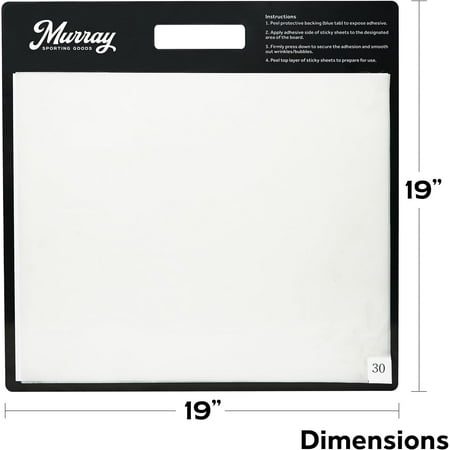 Murray Sporting Goods Courtside Premium Basketball Sticky Mat | Non-Slip Shoe Mat for Basketball Court Shoe Grip 19 in x 19 in | Replacement Sheets Don t Include Mat Murray Sporting Goods Courtside Premium Basketball Sticky Mat | Non-Slip Shoe Mat for Basketball Court Shoe Grip 19 in x 19 in | Replacement Sheets Don t Include Mat
