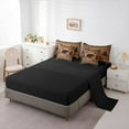 thumbnail image 5 of Feelyou Wildlife Bear Bedding Comforter Set 7pcs, Brown Rustic Cabin Queen Bedding Sets, 5 of 8