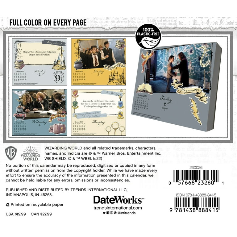 Trends International 2023 Harry Potter Day-at-a-Time Box Calendar -  Walmart.com