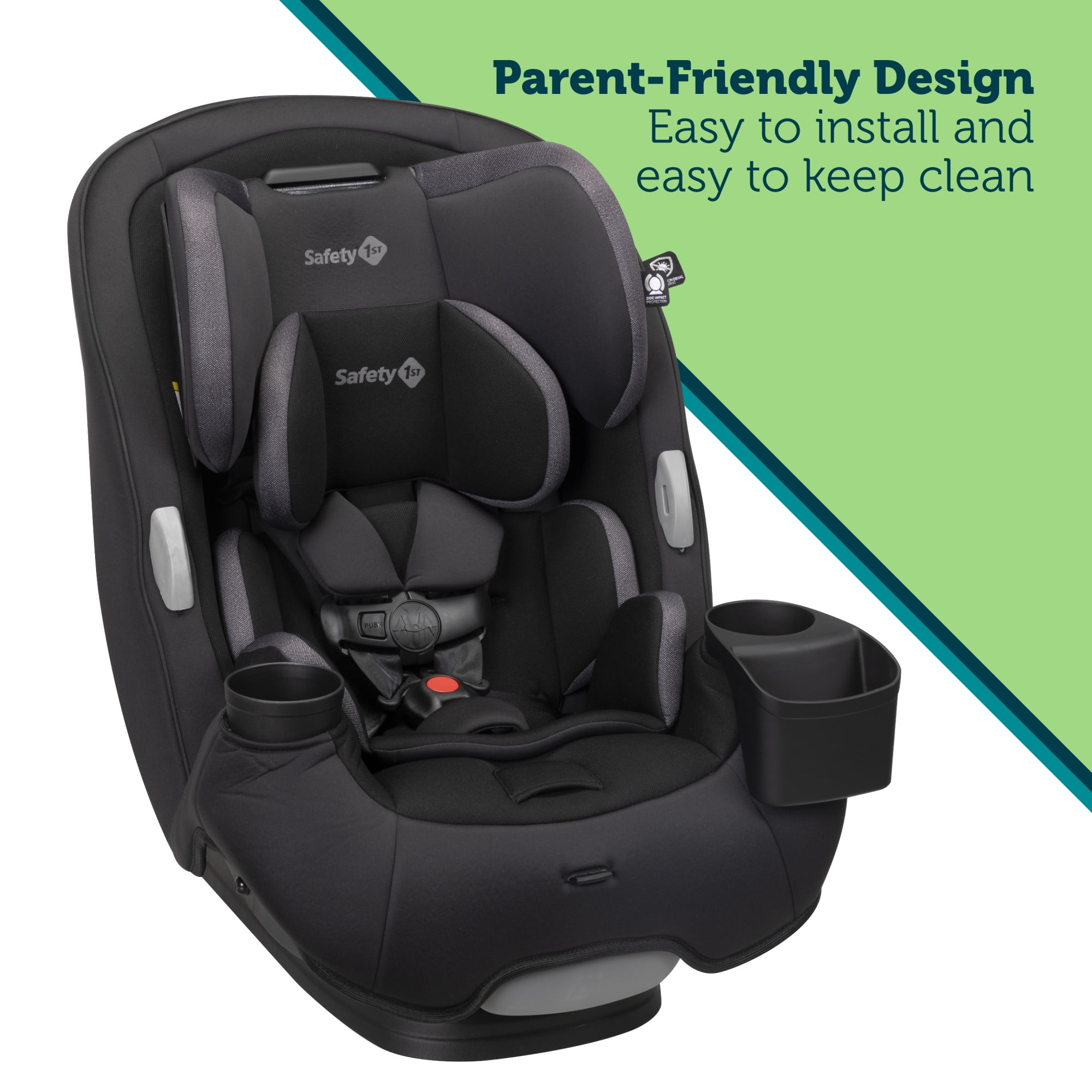 Safety 1st Grow and Go Sprint All-in-One Convertible Car Seat, Black Beauty II, Infant & Toddler