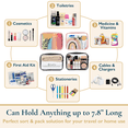 thumbnail image 5 of ComfiTime Clear Makeup Bag – 4Pack TSA Approved Travel Toiletry Cosmetic Bag, Portable & Waterproof Makeup Organizer, Small Transparent Makeup Pouch for Men/Women, 5 of 13
